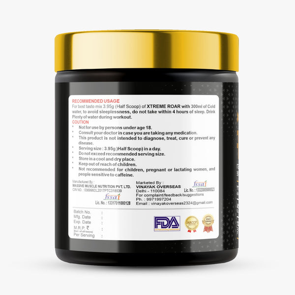 Rock8 Nutrition Xtreme Roar Mango Pre-workout Supplement